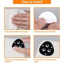 4/8pcs Self-Adhesive Omnidirectional Casters, 360° Rotating Universal Wheels Suitable For Storage Boxes And Trash Cans - Furniture Casters - White- 8 Pcs - View 9