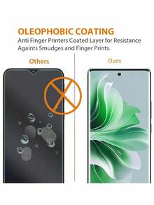 3 piezas Película de vidrio templado transparente 3D curvo Ultra HD a prueba de explosiones y resistente a los arañazos, compatible con reconocimiento de huellas dactilares, compatible con Samsung Galaxy S26 S25 S24 S23 Ultra/ Reno////// Compatible con Xiaomi, protector de pantalla de 9H de dureza - transparente - Ver 11