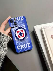 Escudo del club de futbol Cruz Azul color azul.funda de teléfono Fundas compatibles con ,Apple,VIVO,OPPO,,, y Honor.Fabricadas en silicona TPU,ofrecen protección contra golpes y caídas. - Negro - Ver 6