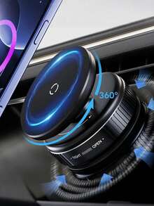 360° Rotating Universal Vacuum Suction Cup Phone Holder - Strong Fixation, 7kg Load Capacity, Suitable For Navigation, N52 Magnet For Stable Performance, Adjustable Angle, Compact Design, Fits Large Phones, Applicable For Cars, SUVs And Trucks, Ideal For Travel - A - View 2