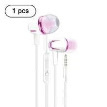 有线耳机，3.5mm接口，入耳式低音立体声耳机，带麦克风和音量控制，适合游戏 - 查看 25