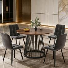 Dining Table & Chair Sets - Multicolor + MDF + Metal-1 - View 1