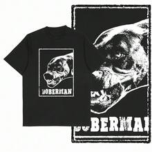 G59 Exclusive Pure Cotton Men's Vintage Dog GraphicT-Shirt |   Streetwear Big Size Cool O-Neck Men's Tee Tshirt T Shirt - 黑 - 查看 11