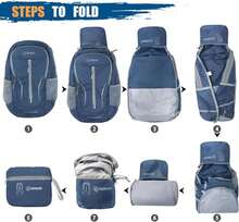 ZOMAKE Ultra Lightweight Packable Backpack 25L - Foldable Hiking Backpacks Water Resistant Small Folding Daypack for Travel(Navy Blue) - ColorA - Ver 6