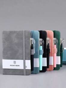 Cuaderno con correa, piel sintética agradable a la piel, cuaderno de diario personalizado para estudiantes, planificador diario - Correa - Ver 1