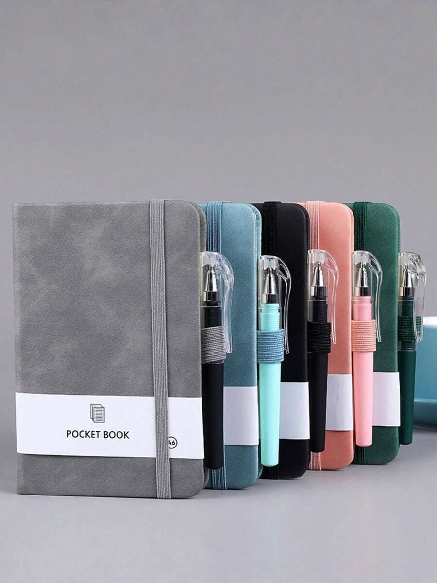 Cuaderno con correa, piel sintética agradable a la piel, cuaderno de diario personalizado para estudiantes, planificador diario - Correa - Ver 1