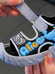 2026新款男童卡通可爱软底沙滩凉鞋，幼儿/小童/大童夏季款 - 灰色 - 查看 6