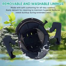 Black Anti-Impact And Sand-Proof Motorcycle Helmet, Multiple Ventilation, Tail Design Exposed Helmet, S, M, L, XL,2-Lens Full-Face Helmet - A - View 8