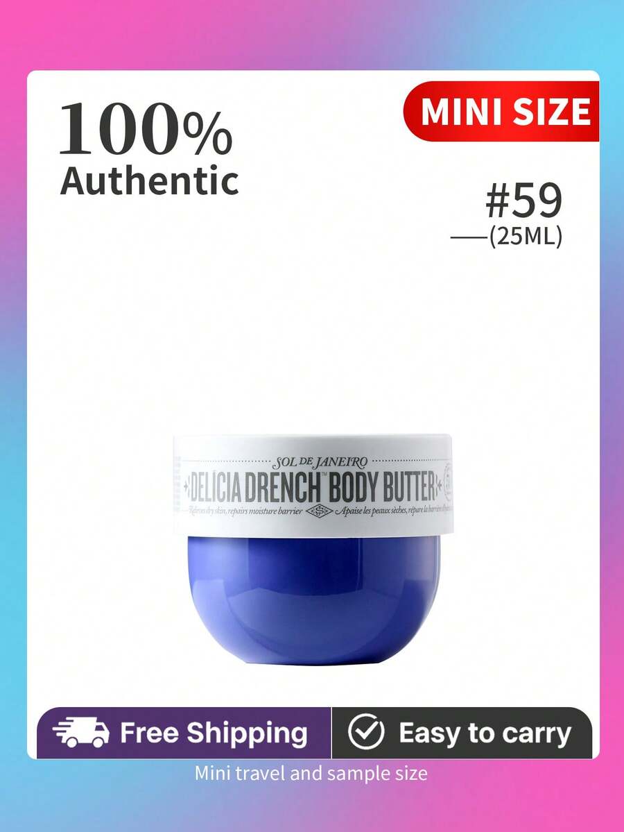 Sol Delícia Drench Body Butter | 59 Mini (0.84 Fl Oz / 25mL) TRAVEL SIZE - Delícia Drench (59) - Xem 1