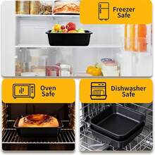 1pc 8-Inch Non-Stick Square Cake Pan, Suitable For Cakes, Brownies, Lasagna Etc. Evenly Heated And Easy To Clean, Carbon Steel Baking Tray. - Multicolor - View 5