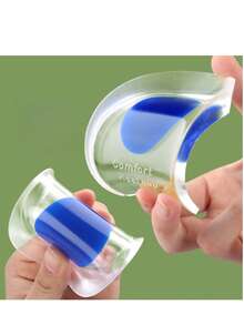 2片装柔软硅胶鞋跟垫 - 舒适足垫，缓解足跟骨刺，改善姿势，易于穿戴，母亲节礼物，卧室装饰，花园装饰，厨房装饰，夏季，海滩，旅行必备，房间装饰，柔软舒适，毕业季礼物 - 多色 - 查看 9