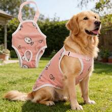 1pc Pet Dog Physiological Pants: Fixable Sanitary Pad Design + Pure Cotton Breathable Crotch, Suitable For Medium & Small Dogs During Estrus - Multicolor - View 16