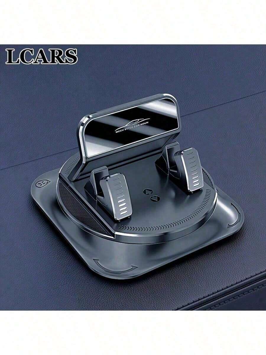 Non-Slip Car Dashboard Phone Holder, ABS & Alloy Universal Navigation Stand, One-Handed Operation For Driving, Fits All Vehicles - A - View 1