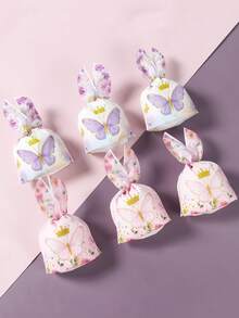 50 piezas Bolsas de regalo con mariposas rosa y morado, bolsas de regalo pequeñas para fiesta de cumpleaños de niña, decoraciones para fiesta de baby shower, decoraciones de boda, bolsas de regalo para fiesta de novia, suministros de envoltura de regalo, bolsas con orejas de conejo con decoración de mariposas, decoración para revelación de género, suministros para fiesta de 1er cumpleaños, decoraciones de mesa para fiesta con tema de mariposas, decoraciones de cumpleaños, regalos de cumpleaños, decoración de habitación, decoración del hogar, recuerdos de fiesta - Mariposa rosa y morada - Ver 8