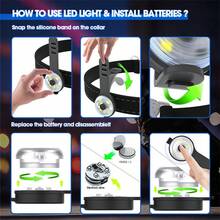 1pc LED Pet Glow Light, Dog Walking Lamp With 4 Brightness Settings, Safety Light And Easy-To-Replace Battery, Suitable For Nighttime Walks For All Pets - Multicolor - View 9