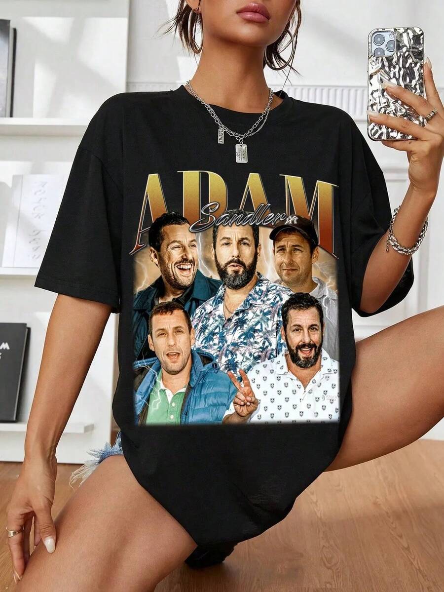Camiseta vintage limitada de Adam Sandler, regalo para mujer y hombre, camiseta unisex - Negro - Ver 1