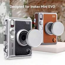 Aluminum Alloy Lens Cap, Dust-Proof & Scratch-Resistant For Fujifilm Mini Instant Camera - Camera Accessory With Flocked Lining - Silver - View 1