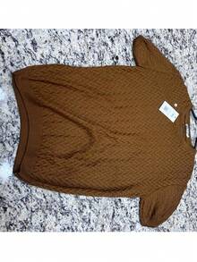 Men's Short-Sleeve Knit Sweater - Elegant Casual Slim Fit Style - Camel - View 4