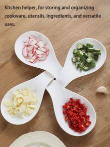 1pc/2pcs PP Spoon Rest, Soup Spoon Holder, Shared Spoon Pad, Heat Insulation Mat, Kitchen Tool - Multicolor - View 8