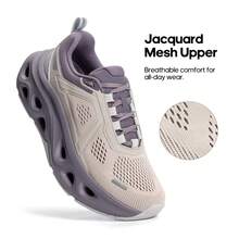 Women's Comfortable Walking Running Tennis Shoes MovePropel Athletic Gym Workout Jogging Fashion Sneakers - Dusty Purple - View 11