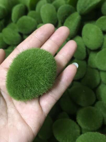 6pcs-Artificial Moss Rocks , Faux Green Moss Covered Stones,Moss Balls, Artificial Moss, Faux Moss- Perfect For Fairy Gardens, Floral Arrangements, And Craft Decor, Perfect For Succulents, Cacti, And Indoor Home Decor,Planter Decor, Weddings, Parties, Easter, Thanksgiving, Home Decor