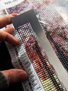 Herramientas para pintura de diamantes, regla de acero inoxidable con opciones de 216, 240, 400, 520, 800 agujeros, accesorios para colocar diamante de imitación - Conjuntos - Ver 8