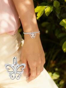 1 件装 时尚夏季雏菊蝴蝶吊坠饰品，适合手链 DIY 女士饰品 - 串珠1 - 查看 2