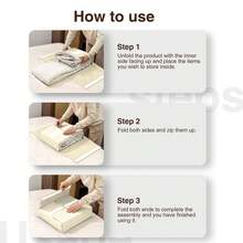 6 Pack Bed Sheet Organizers And Storage  - Foldable Sheet Holder For Linen Bedding Storage Box For Organization, Sheets Set Holder For Blanke, Towel - 彩色 - 查看 6