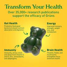 Gruns Adults Super Greens Multi-Vitamin Gummies - 低糖 - 查看 6