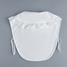 Minimalist Pointed Collar Lace Fake Collar, Cotton Peter Pan Collar Outerwear - Multicolor - View 6