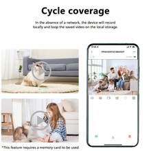 Cámara de doméstica compacta e inteligente, adecuada para uso doméstico cotidiano - Negro - Ver 3