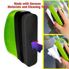 1 Stück 150ml Auto Ölfilm Reinigungsbürste, kommt mit Reinigungstuch, grünes tragbares Design, entfernt effektiv Ölflecken auf Windschutzscheibe und Seitenfenstern, schnell lösende Formel, keine Wasserflecken nach der Reinigung, bietet Regen- und Nebelschutz, verbessert die Fahrsicht, Komplettlösung für die Autopflege, geeignet für Limousinen, Lkw und SUVs, ideal für tägliche Wartung, Regenzeit, Langstreckenfahrten und Selbstfahrurlaub - B - Übersicht 6
