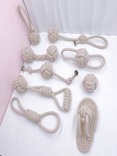 4pcs/1pc Random Cute Hemp Rope Dog Chew Toys - Suitable For Small, Medium And Large Dogs, Interactive Dental Cleaning Corn Cob Chew Sticks, Durable Textured Surface, Sturdy Structure, Suitable For Active Pets, Medium Dog Toys, Small Dog Toys, Large Dog Toys, Hemp Toys, Pet Chewing Sound Toys, Durable Soft Material, Puppy, Cat Chew, Teething Play Set, Puppy Toys, Suitable For Puppies, Small And Medium Dogs (Random Style Shipped)