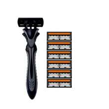 Safety Razors, Manual Shaving Razors, 3-Layres Blade Razors, Replacement Razor Blades, Hair Care Tools, Traditional Safety Razors For Smooth Shaving Travel - Multicolor - View 15