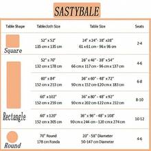 SASTYBALE - Mantel Rectangular/Oblongo de Polister con Patrones de Flores Resistente a los Derrames y Arrugas para Mesa de Cocina o Comedor Blanco 52 x 70 Pulgs 4-6 AsientosDecoración de cuarto, Muebles, Herramientas para hombre, Muebles para cuarto - [AUTOMÓVIL CLUB BRITÁNICO - Ver 7