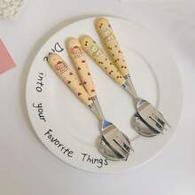 Portable 4-Piece Dining Set: Artisan Design Featuring Elegant Ceramic Handle And Premium Stainless Steel Body - Pink - View 5