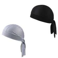 1顶弹性嘻哈骷髅帽，骑行运动腰包头带帽，男女通用海盗帽 - A - 查看 7