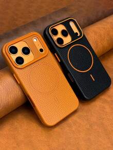 Ốp lưng điện thoại mềm mại, cao cấp, từ tính, sạc không dây, tương thích với iPhone 17 Pro Max 17 Pro 17 16 15 14 13 12 Pro Max Plus 17Air, chống sốc, họa tiết vải thiều. - Cây cọ vàng - Xem 5