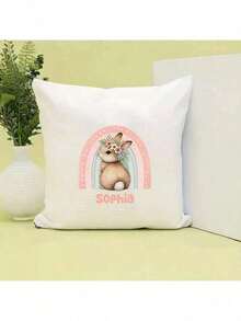 1pc/2pcs/3pcs Rainbow Flower Wreath Rabbit Vinyl Stickers, Suitable For T-Shirts, Jeans, Jackets, Backpacks DIY, Washable And Ironable, Make Your Clothes Stand Out - L - View 7