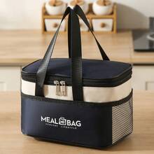 Multi-Function Insulated Lunch Bag, Large Capacity Thick Aluminum Foil Lunch Box, Suitable For Students, Portable Picnic Lunch Tote - Bento Bag - View 26