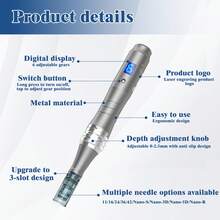 Dr.pen Dr. Pen M8 Skincare Pen Kit - Wireless Ultima M8 Derma Roller With 22pcs Cartridges For Face Body Hair Care, Professional Beauty Skin Device(10pcs Nano,10pcs 42pin, 2pcs16pin Cartridges) - 查看 4