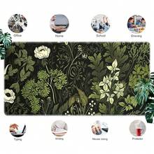 1个绿色花卉图案橡胶防滑电脑笔记本办公游戏鼠标垫 - 葉子 - 查看 4
