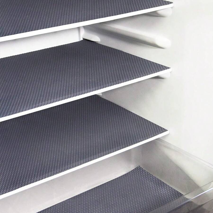 1/4/8pcs Washable Waterproof Non-Slip Refrigerator Mats, Suitable For Fridge Shelves, Freezer Glass Shelves, Cabinet Drawers