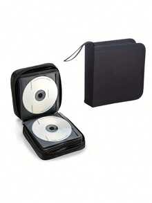 1pc 40-Disc CD/DVD Case: Portable Wallet-Style Disc Storage Album, Suitable For Car, Home And Travel, Keeps Your Discs Organized And Tidy! - Multicolor - View 1
