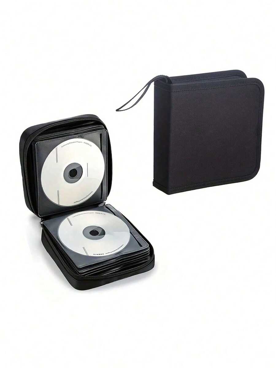 1pc 40-Disc CD/DVD Case: Portable Wallet-Style Disc Storage Album, Suitable For Car, Home And Travel, Keeps Your Discs Organized And Tidy! - Multicolor - View 1