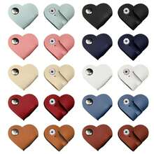 Lindo enrollador de cables de cuero organizador de cables organizador de cables enrollador de cables de auriculares línea de datos 6TJC - Ver 7