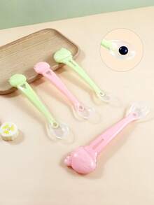 1pc Infant Animal Shaped Silicone Liquid Transparent Silicone Spoon - Multicolor - View 5