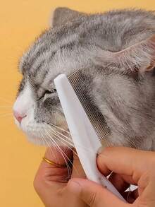 Bàn chải làm sạch lông và vết bẩn do nước mắt của thú cưng, bàn chải cho chó và mèo, lược chải bọ chét, bàn chải chải chuốt thú cưng, cắt tỉa hiệu quả và nhẹ nhàng loại bỏ lông rối và bọ chét, thích hợp cho chó và mèo, đồ dùng cho thú cưng, đồ dùng cho chó, chăm sóc thú cưng, đồ dùng gia đình, đồ dùng cần thiết khi đi du lịch, món quà hoàn hảo. - Xem 4