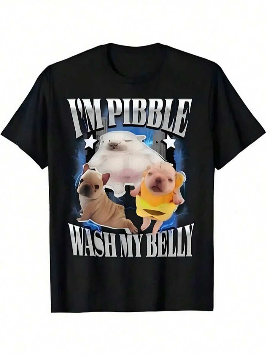 I'm Pibble Wash Me Belly 2026 Shirt - Negro - Ver 1