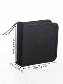 1pc 40-Disc CD/DVD Case: Portable Wallet-Style Disc Storage Album, Suitable For Car, Home And Travel, Keeps Your Discs Organized And Tidy! - Multicolor - View 7